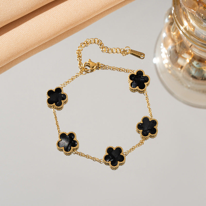 Bratara Clover Black