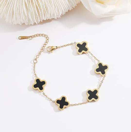 Bratara Clover Black
